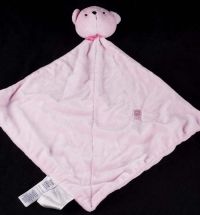 Carters Just One Year JOY Precious Firsts Teddy Bear Pink Lovey Plush